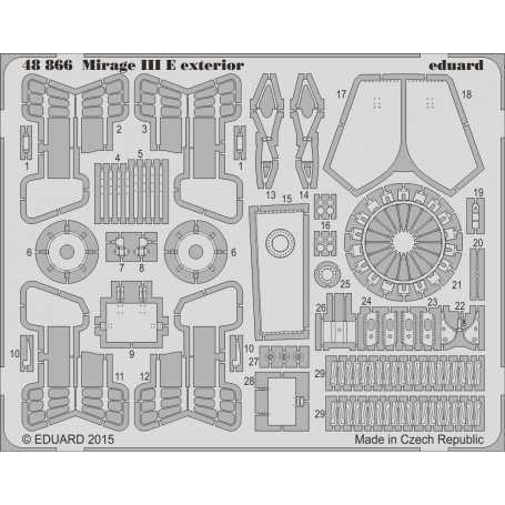 Eduard 1:48 Mirage III E exterior Kinetic 48050