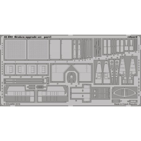 Eduard 1:48 Draken upgrade set dla Eduard 1135
