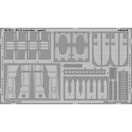 Eduard 1:48 Pe-2 exterior ZVEZDA 4809