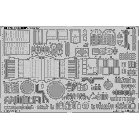 Eduard 1:48 MiG-23BN exterior TRUMPETER 05801