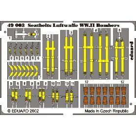 Eduard 1:48 Seatbelts Luftwaffe WWII Bombers