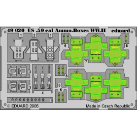 Eduard 1:48 US Cal.0.50 Ammo. Boxes WWII