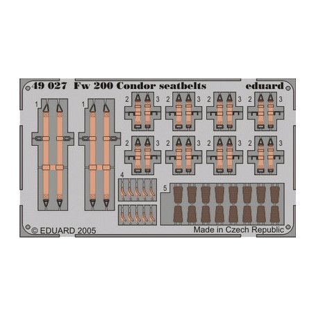 Eduard 1:48 Focke Wulf Fw-200 Condor seatbelts TRUMPETER