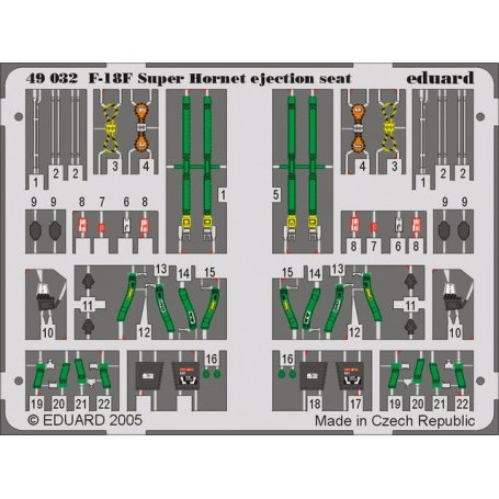 Eduard 1:48 F/A-18F ejection seat HASEGAWA