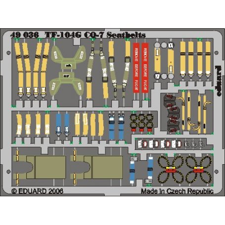 F-104G GQ-7 seatbels HASEGAWA