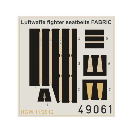 Seatbelts Luftwaffe WWII Fighters FABRIC