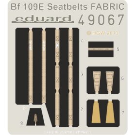 Bf 109E seatbelts FABRIC
