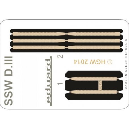 Eduard 1:48 SSW D.III seatbelts FABRIC Eduard