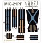 MiG-21PF seatbelts FABRIC Eduard 8236