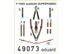 Eduard 1:48 Seatbelts for F-104G / Hasegawa / FABRIC 