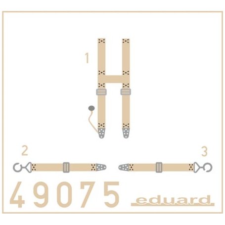 Eduard 1:48 SSW D.III seatbelts SUPERFABRIC Eduard