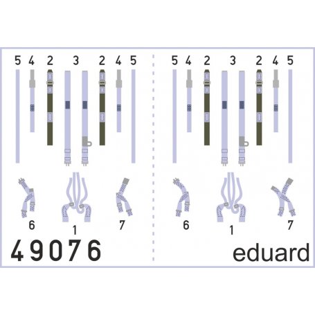 Eduard 1:48 F-4J seatbelts SUPERFABRIC Academy 12305