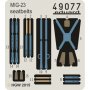 MiG-23 seatbelts FABRIC Trumpeter