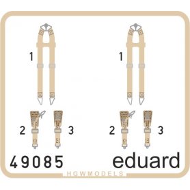 Eduard 1:48 Seatbelts Luftwaffe WWII bombers SUPERFABRIC