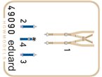 Eduard 1:48 Seatbelts for Mirage IIIC / Eduard / SUPERFABRIC 