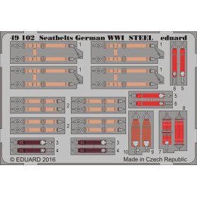 Eduard 1:48 Seatbelts German WWI STEEL