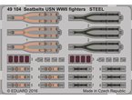 Eduard 1:48 Seatbelts for US Navy fighters WWII / STEEL 