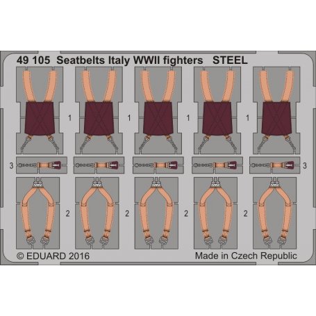 Seatbelts Italy WWII fighters STEEL