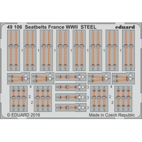 Eduard 1:48 Seatbelts France WWII STEEL