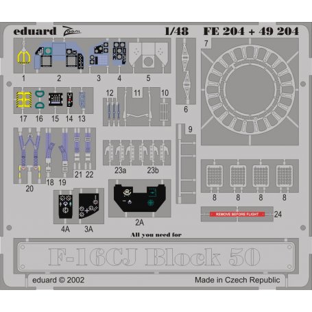 Eduard 1:48 F-16CJ Block 50 HASEGAWA