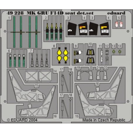 Eduard 1:48 F-14D ejection seat HASEGAWA