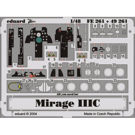 Eduard 1:48 Mirage IIIC EDUARD