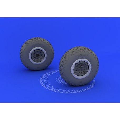 B-17 wheels HK MODELS