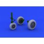 Eduard 1:32 F-104 undercarriage wheels early dla Italeri 2504