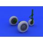 F-104 undercarriage wheels early Italeri 2504