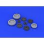 F-104 undercarriage wheels early Italeri 2504