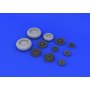 F-104 undercarriage wheels late Italeri 2504