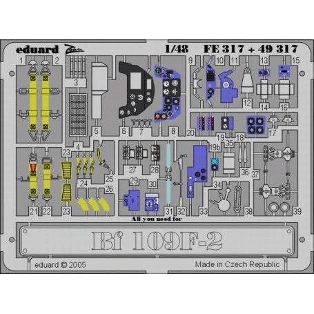 Eduard 1:48 Bf-109 F-2 HASEGAWA