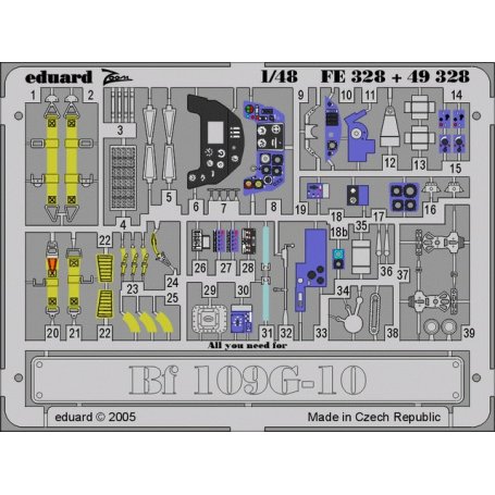 Eduard 1:48 Messerschmitt Bf-109 G-10 HASEGAWA