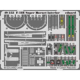 Eduard 1:48 Elementy wnętrza do F-18E Super Hornet dla Hasegawa