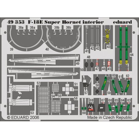 F-18E interior HASEGAWA