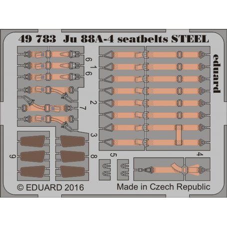 Eduard Edua49783 Ju 88A-4 seatbelts STEEL 1/48