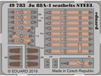 Eduard 1:48 Seatbelts for Junkers Ju-88 A-4 / ICM / STEEL 