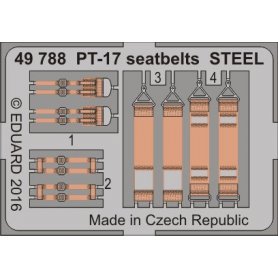 Eduard 1:48 PT-17 seatbelts STEEL REVELL 03957