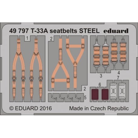 T-33A seatbelts STEEL GREAT WALL HOBBY L4819