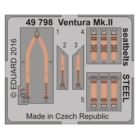 Eduard 1:48 Ventura Mk.II seatbelts STEEL REVELL 04946