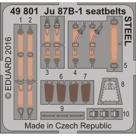 Eduard 1:48 Junkers Ju-87 B-1 seatbelts STEEL AIRFIX A07114