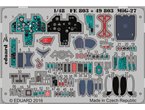 Eduard 1:48 Interior elements for MiG-27 / Trumpeter 