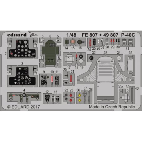 Eduard 1:48 Curtiss P-40C BRONCO FB4006