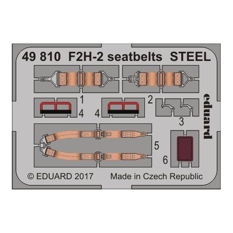 F2H-2 seatbelts STEEL KITTYHAWK KH80131