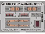 Eduard 1:48 Pasy bezpieczeństwa do F2H-2 dla Kittyhawk / STEEL