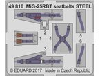 Eduard 1:48 Pasy bezpieczeństwa do MiG-25RBT dla ICM / STEEL