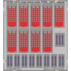H-21C cargo interior seats STEEL Italeri