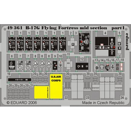 Eduard 1:48 B-17G mid section REVELL/MONOGRAM