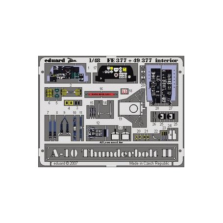 Eduard 1:48 A-10 interior ITALERI