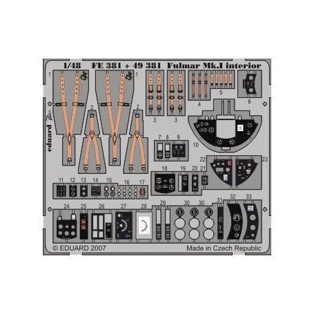 Eduard 1:48 Fulmar Mk.I interior S.A. MPM